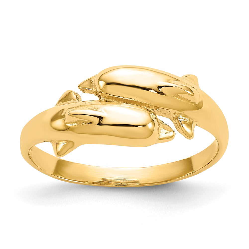 Solid;Casted;Polished;14k Yellow gold;Open back
