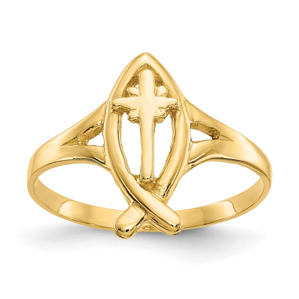 Solid;Casted;Polished;14k Yellow gold;Open face