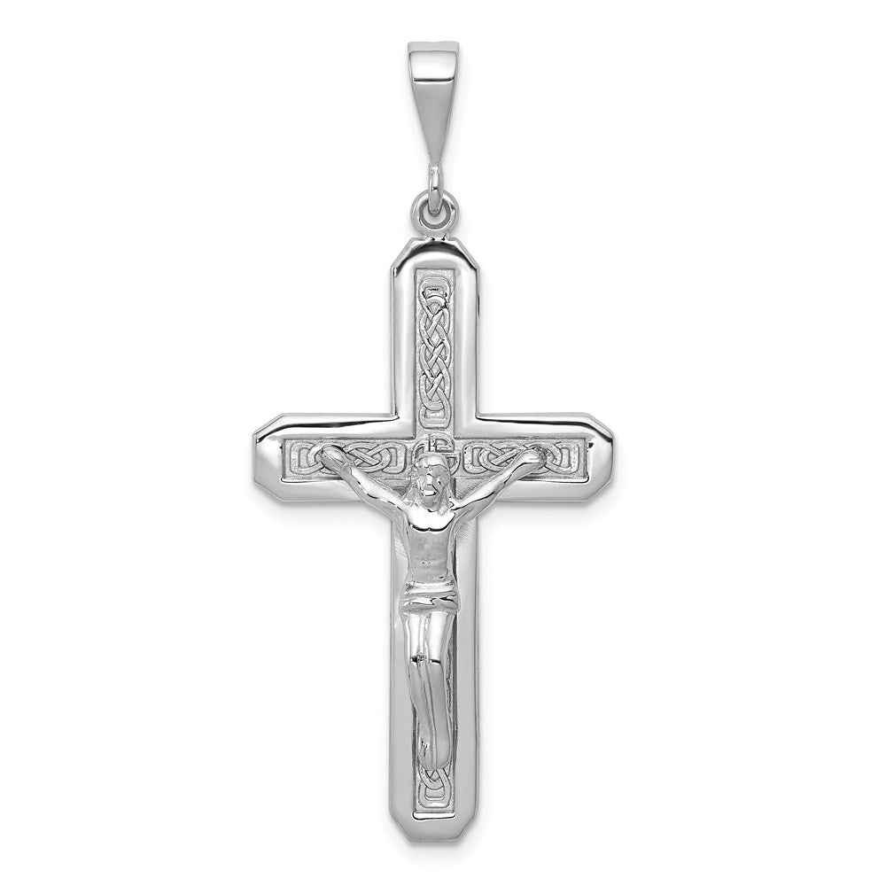 Solid;Casted;Polished;14K White gold