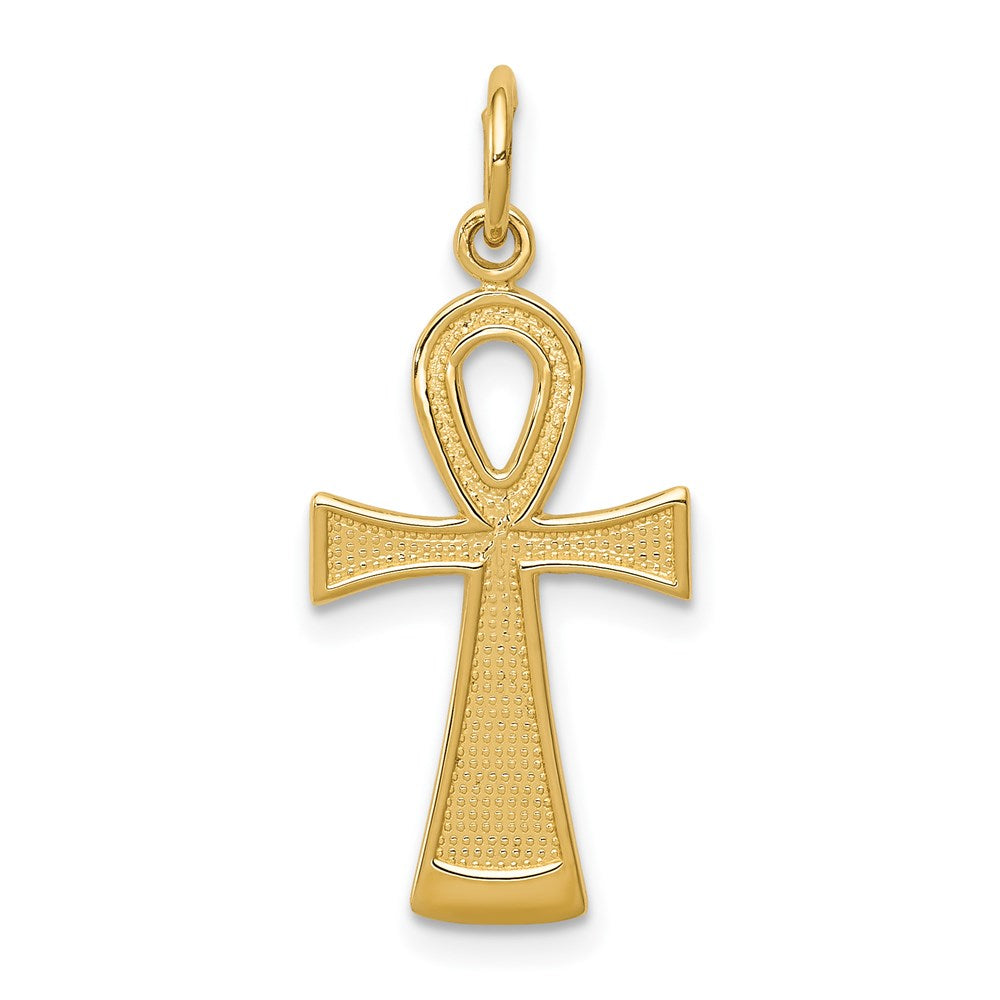 Solid;Casted;Polished;14k Yellow gold;Not engraveable