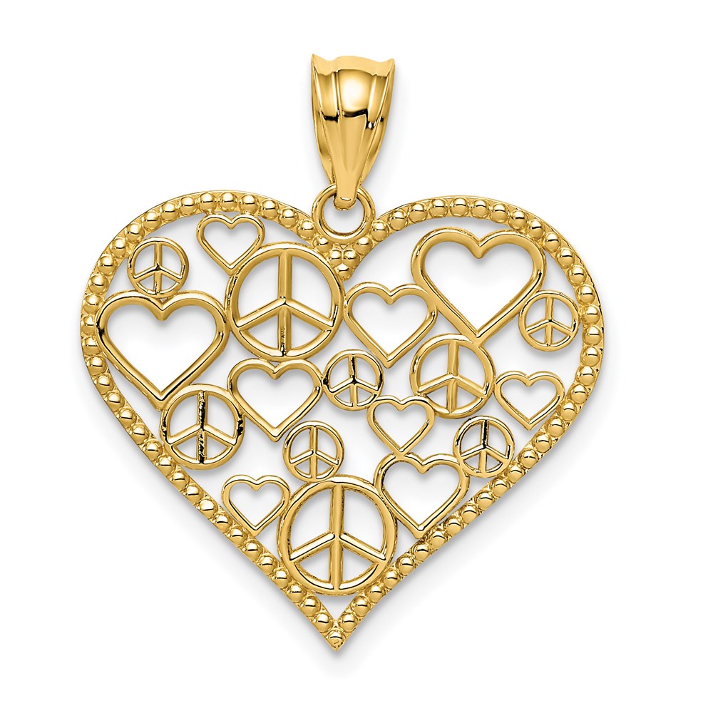 Polished;14k Yellow gold;Textured