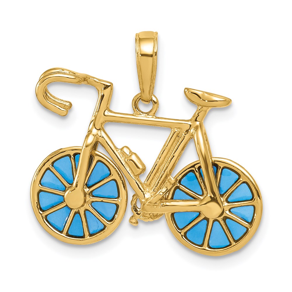 Polished;14k Yellow gold;Moveable;Acrylic;Translucent