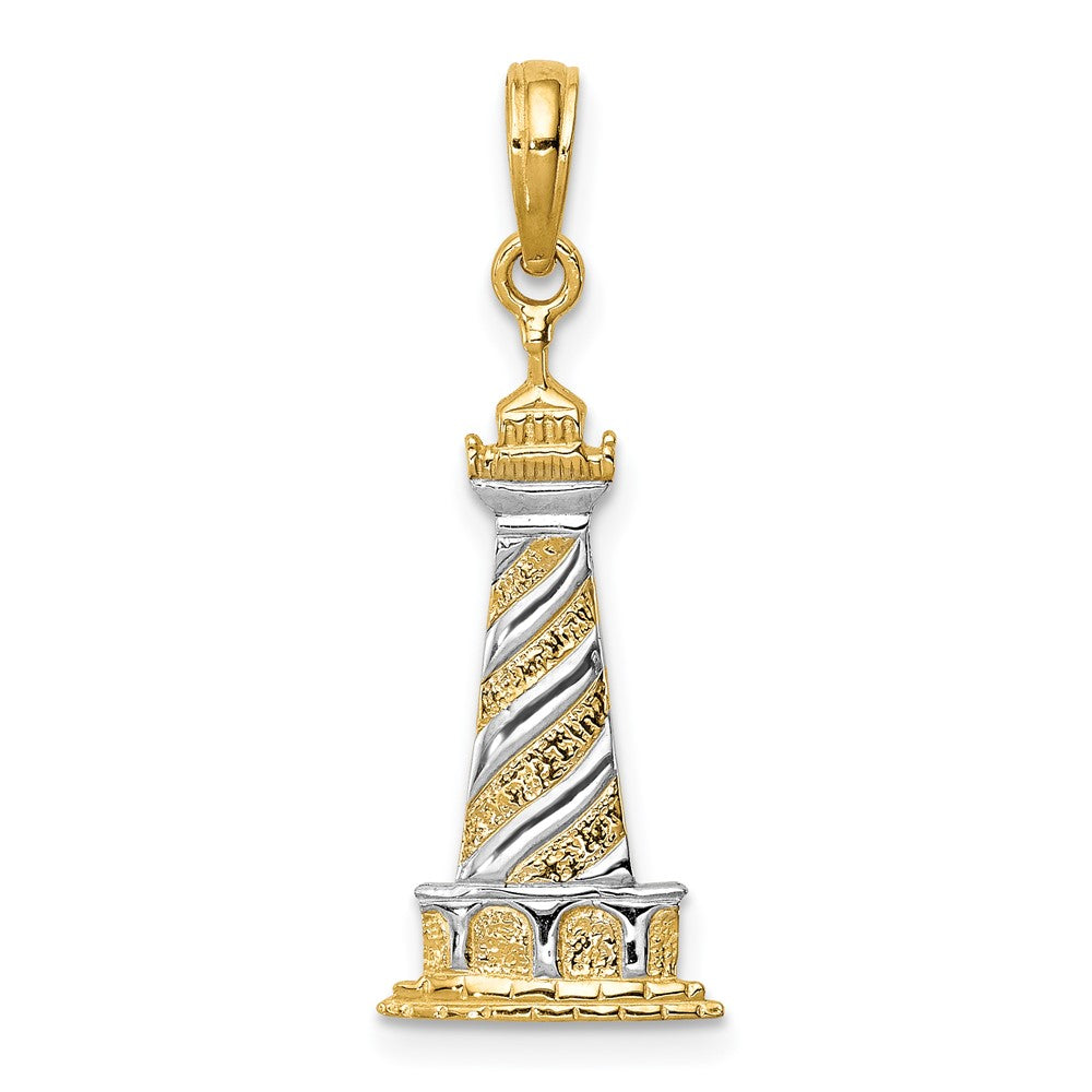 Polished;14k Yellow gold;Open back;Rhodium;Textured