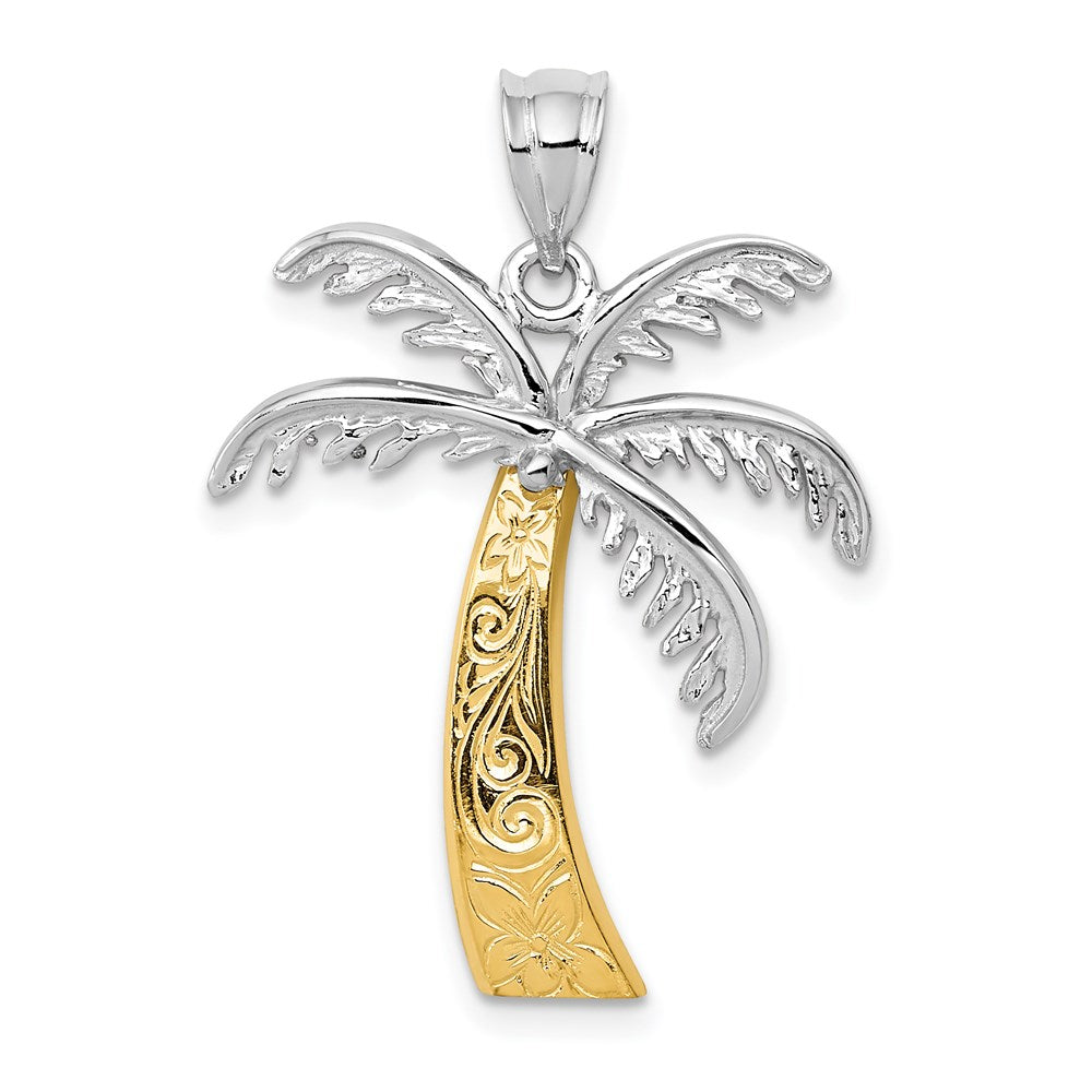 Polished;14K Two-tone;Textured