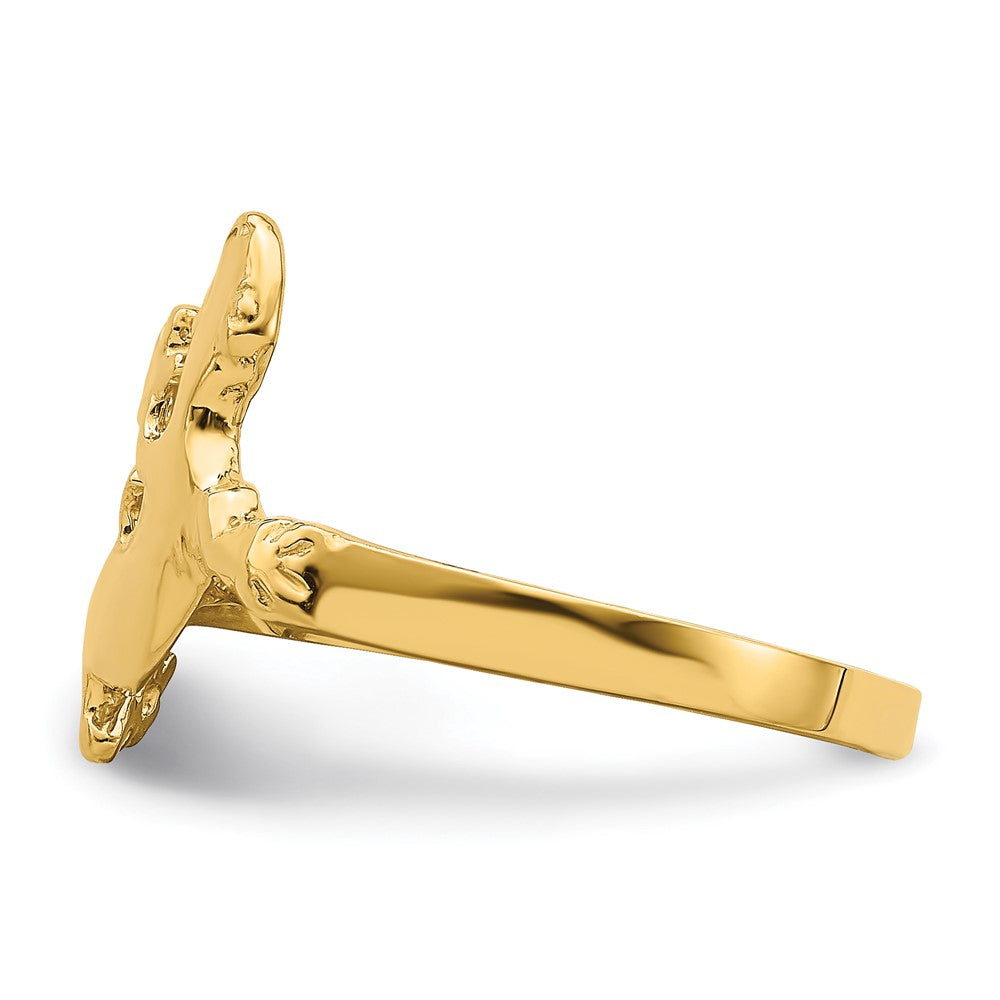 14K Lizard Ring