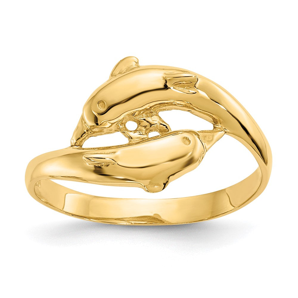 Solid;Casted;Polished;14k Yellow gold;Open back