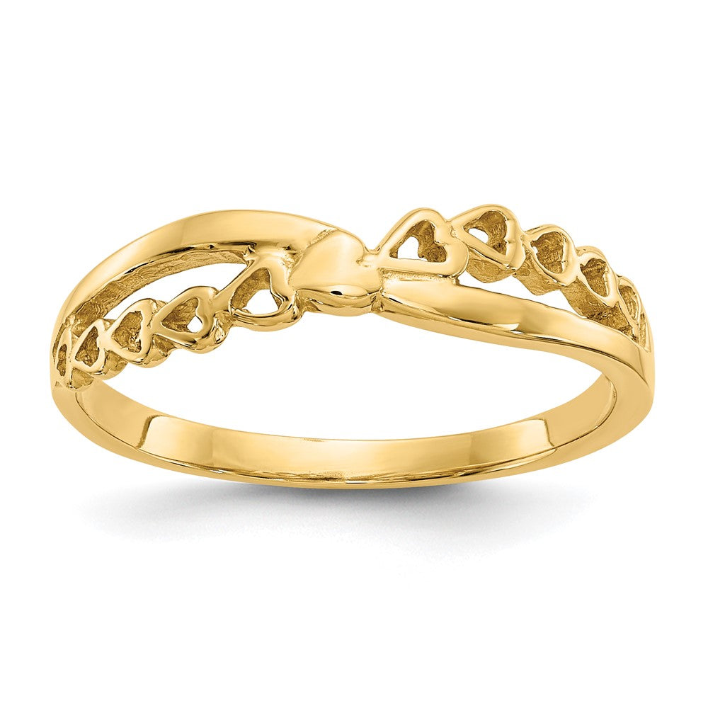 Solid;Casted;Polished;14k Yellow gold