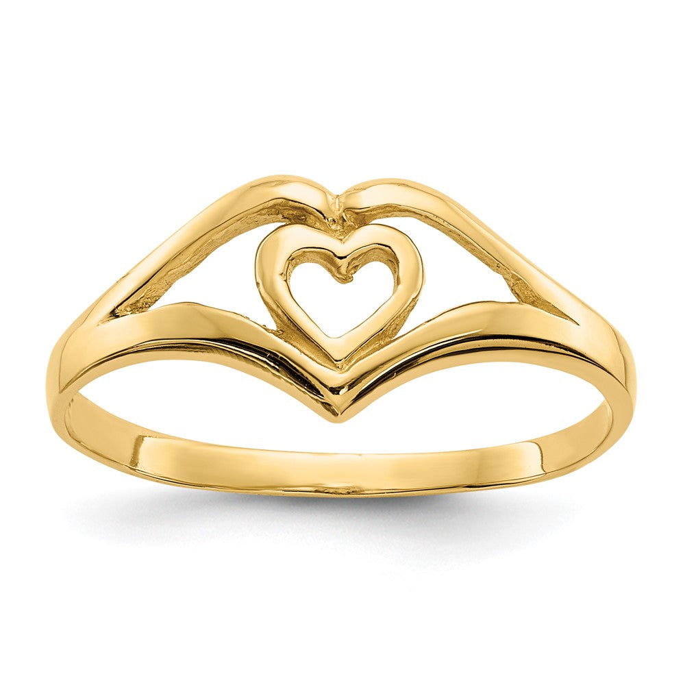 Solid;Casted;Polished;14k Yellow gold;Open back