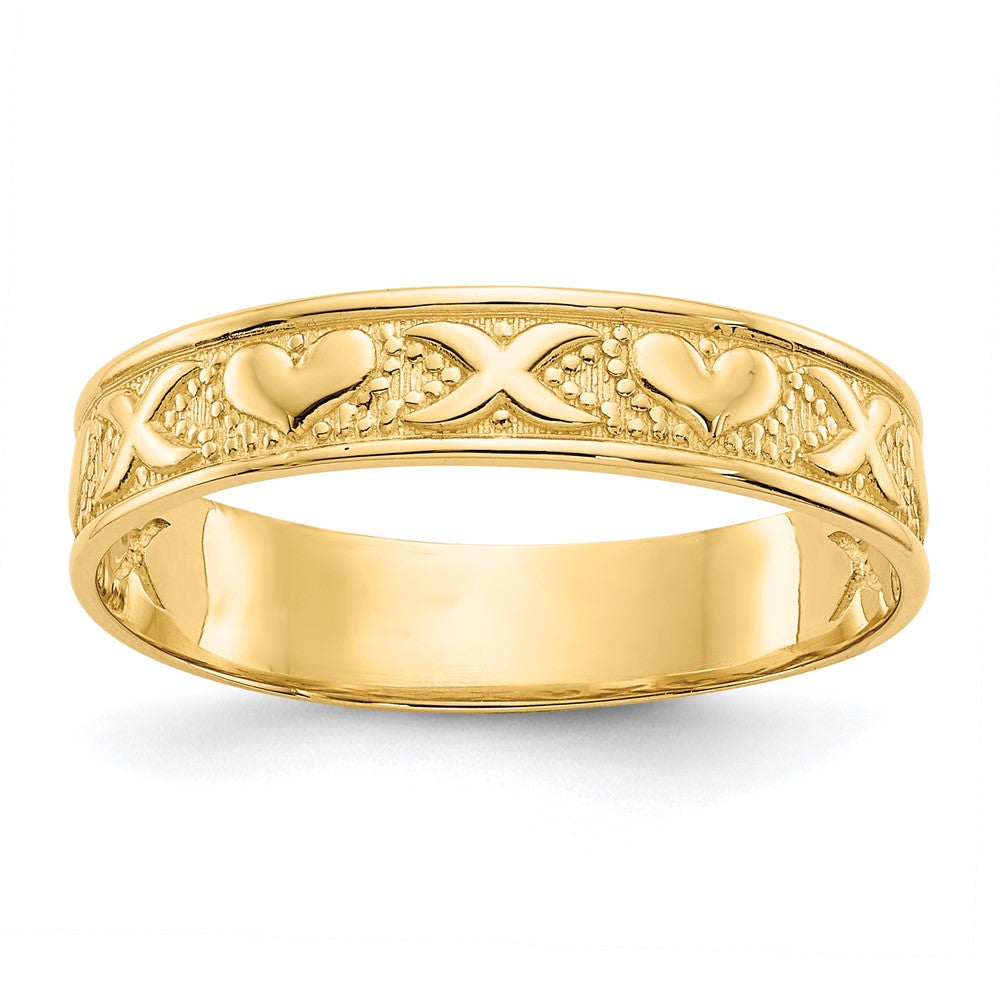 Solid;Casted;Polished;14k Yellow gold