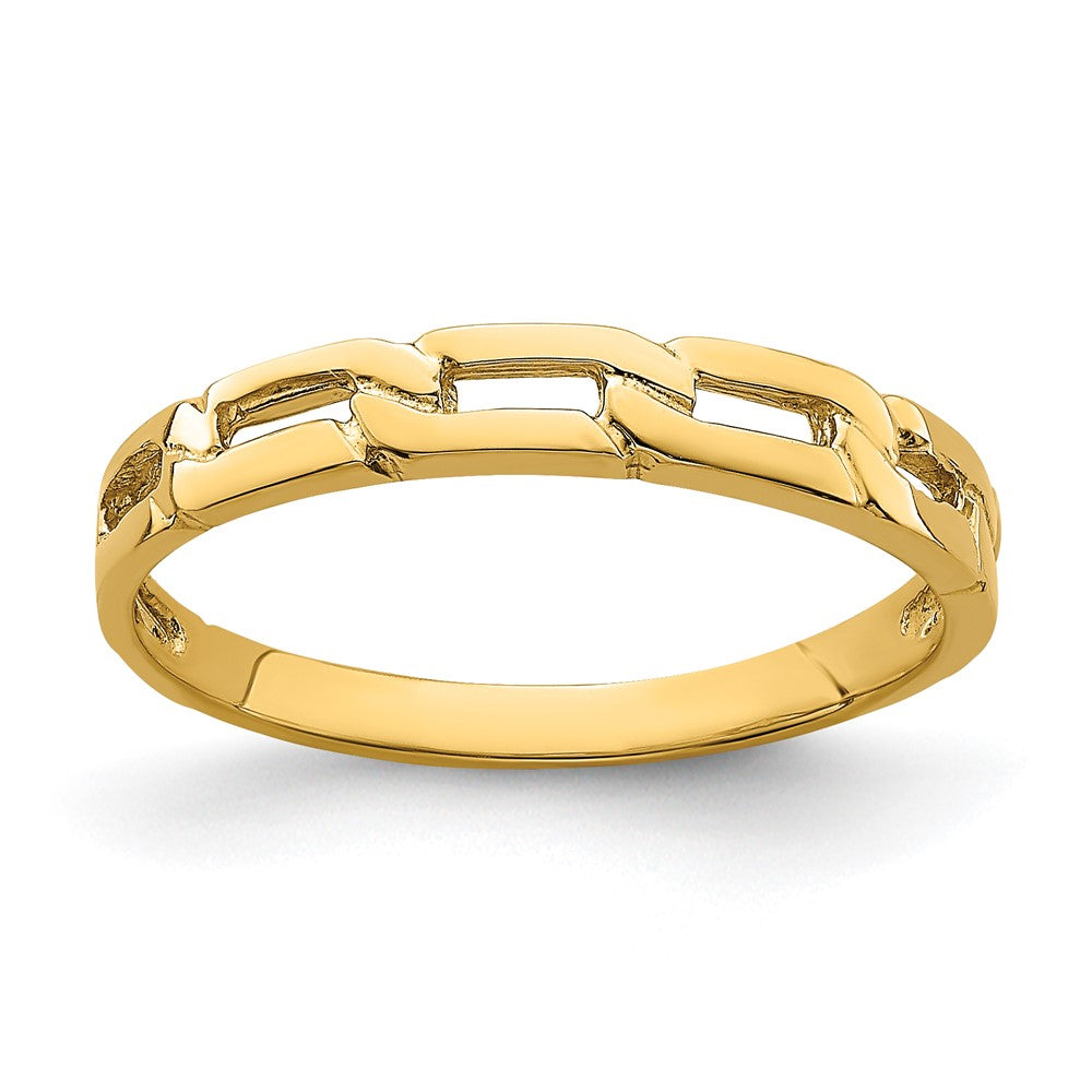 Solid;Polished;14k Yellow gold