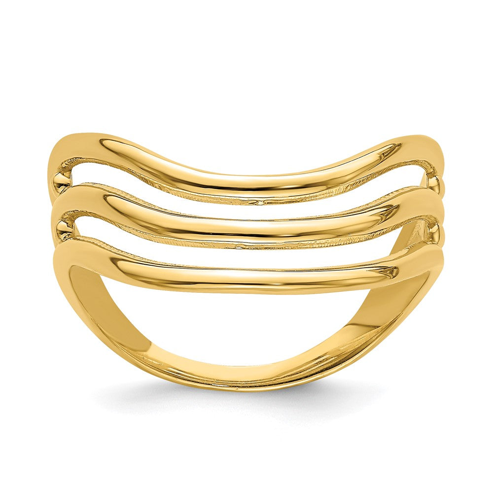 Solid;Polished;14k Yellow gold