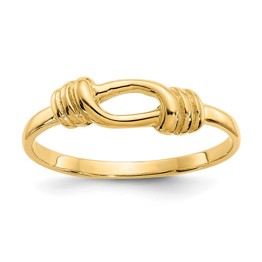 Solid;Polished;14k Yellow gold;Closed back