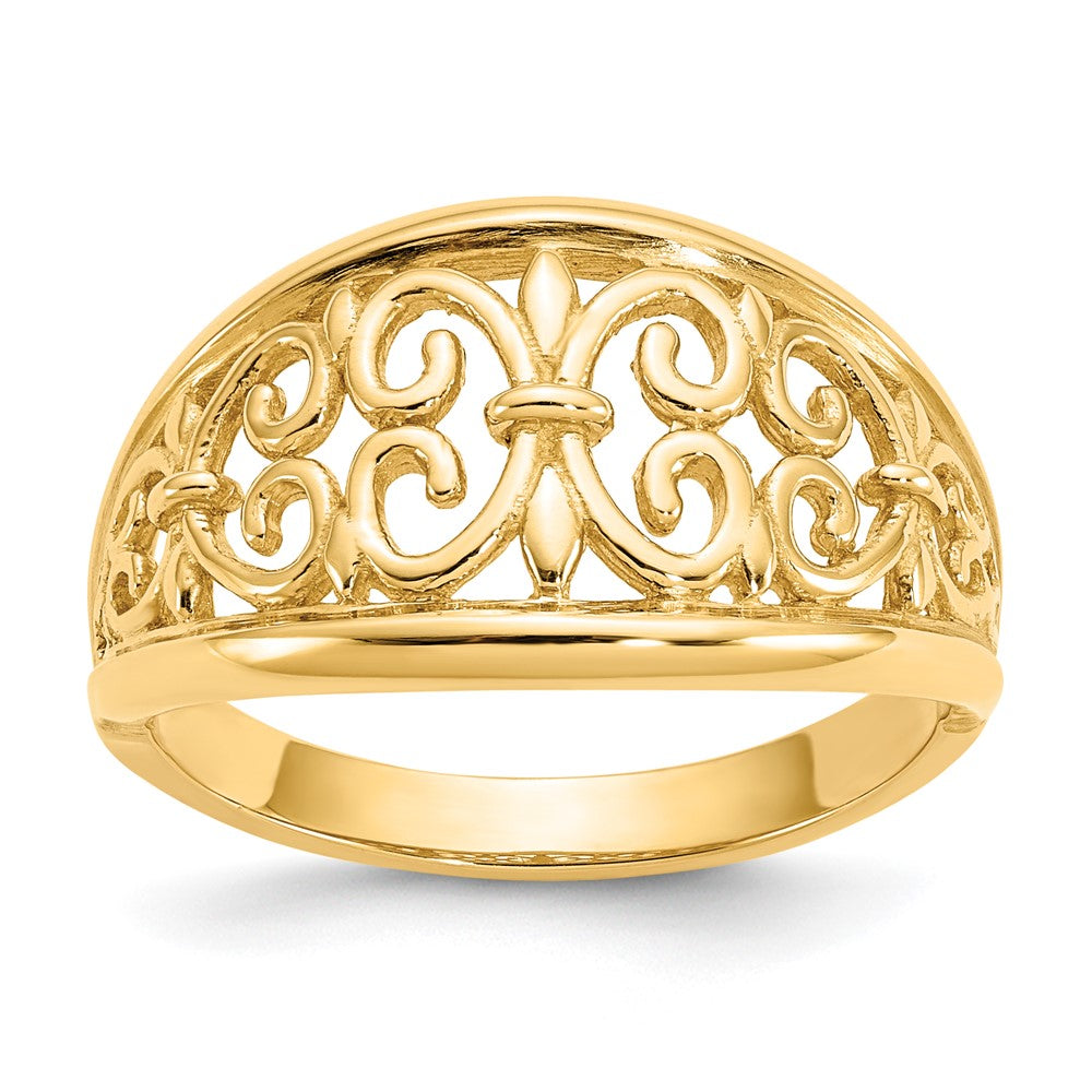 Casted;Polished;14k Yellow gold