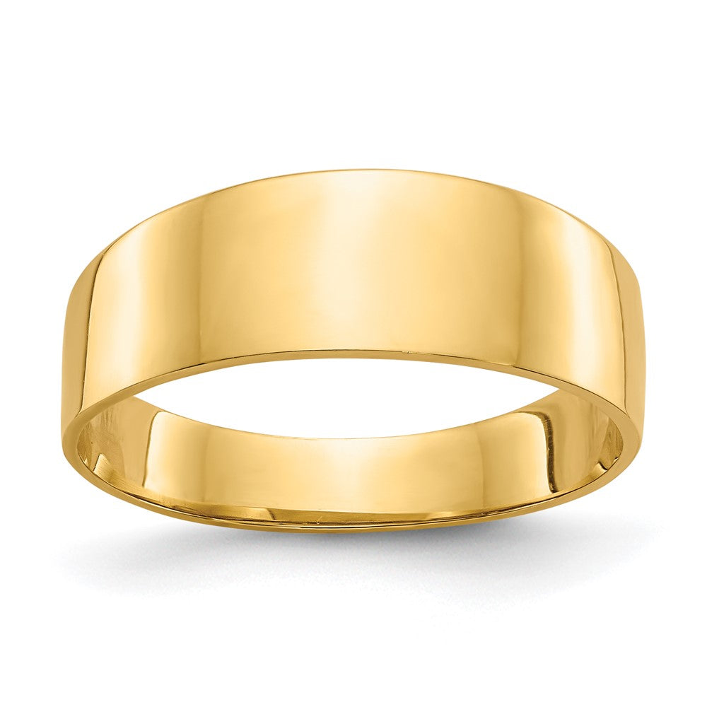 Solid;Polished;14k Yellow gold;Flat back
