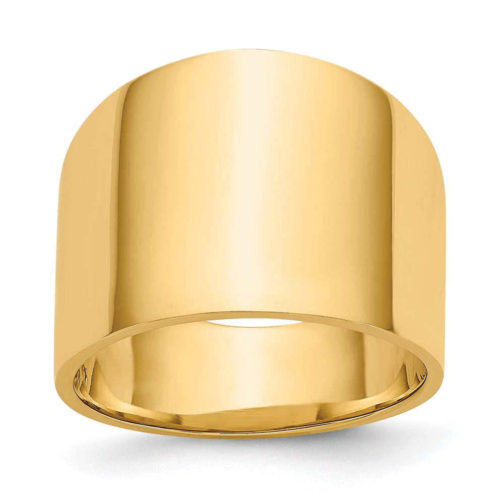 Solid;Polished;14k Yellow gold;Closed back
