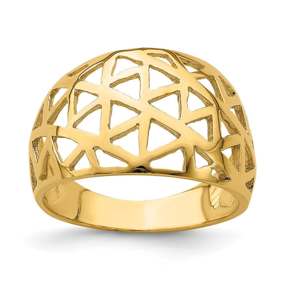 Solid;Polished;14k Yellow gold