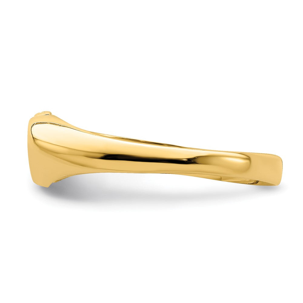 14K Double Heart Cut-Out Ring