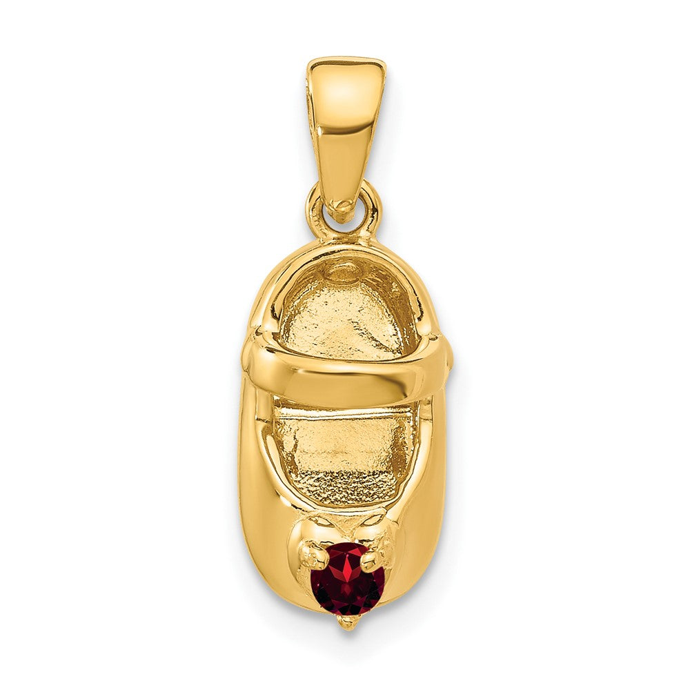 Polished;3-D;14k Yellow gold;Engravable;Garnet;Textured;Synthetic stone