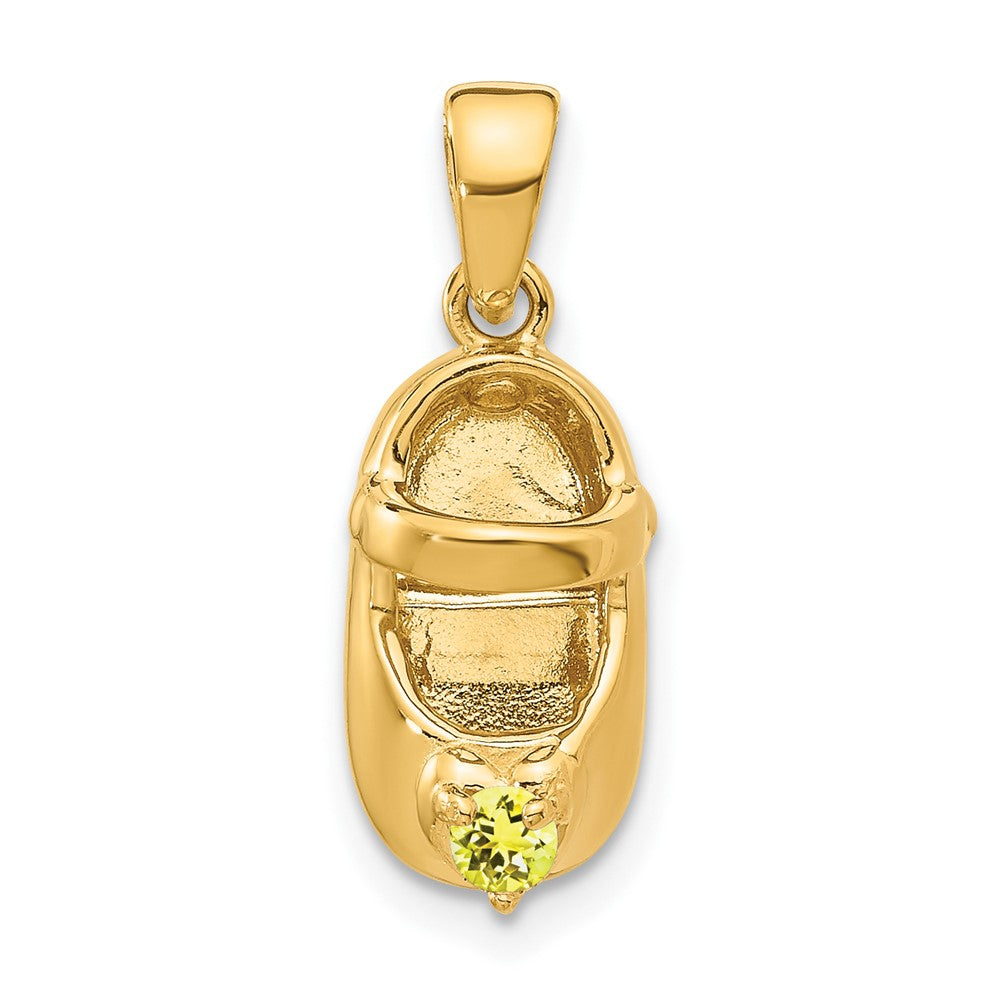 Polished;3-D;14k Yellow gold;Engravable;Citrine;Synthetic stone