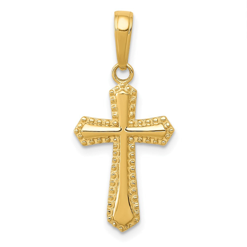 Solid;Polished;14k Yellow gold
