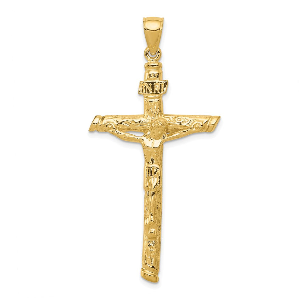 Polished;14k Yellow gold;Textured