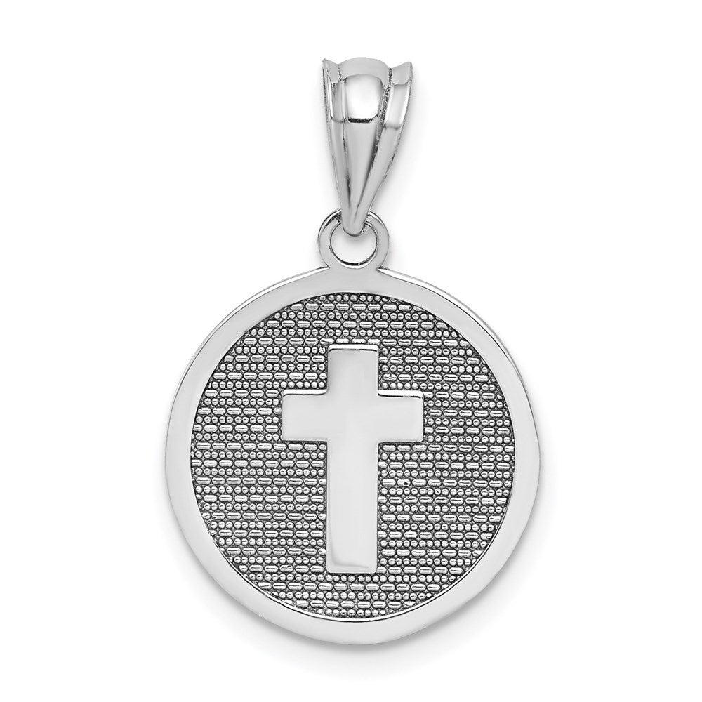 Solid;Polished;14K White gold;Reversible;Textured