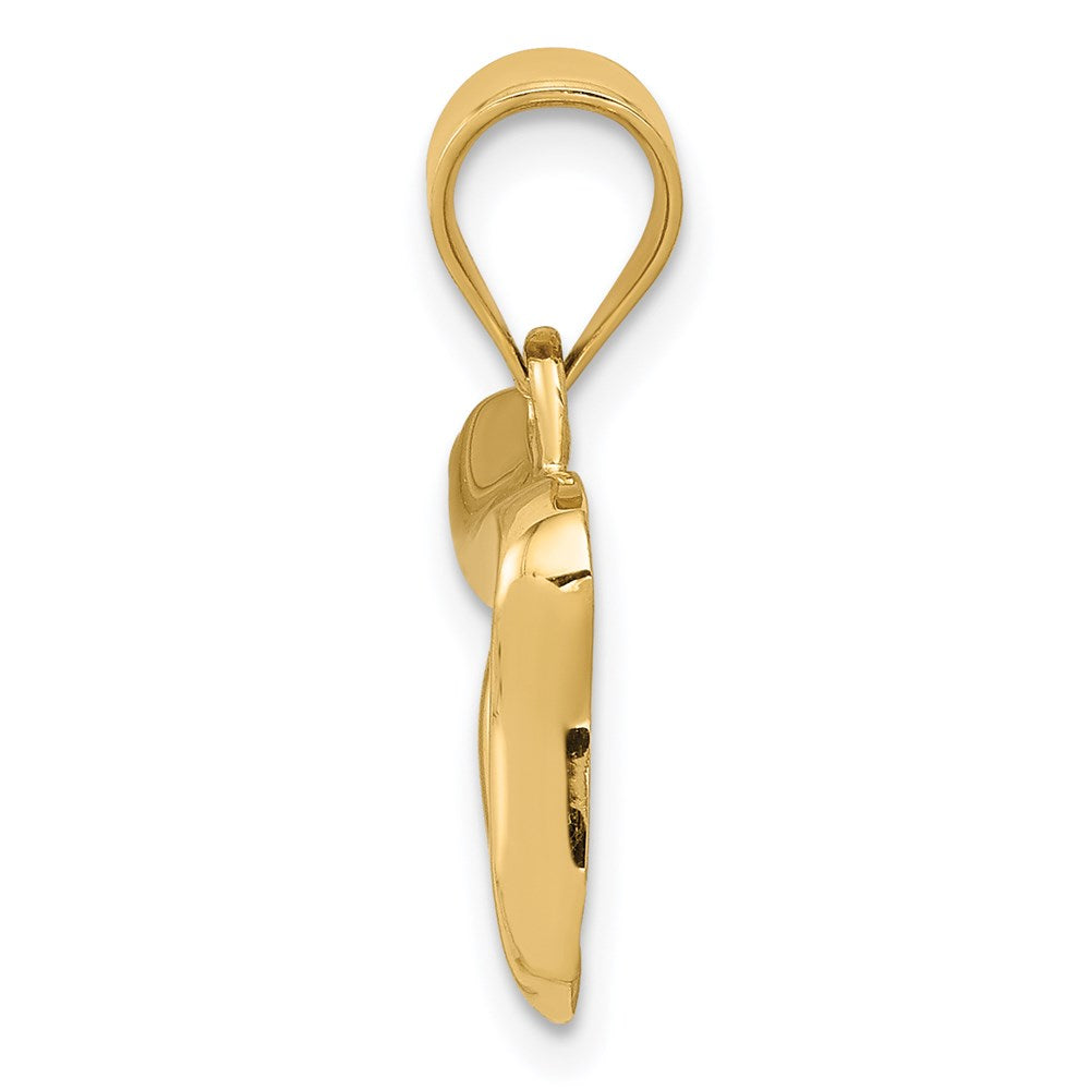 14K Polished Chai Pendant