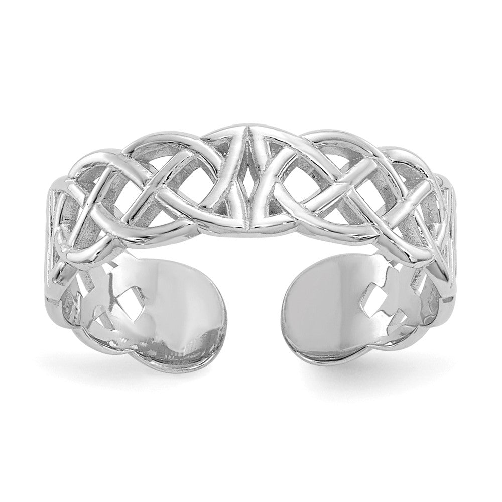 Polished;14K White gold