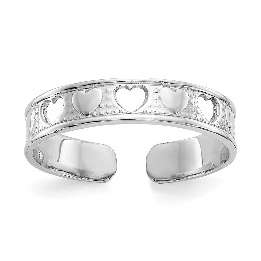 Polished;14K White gold