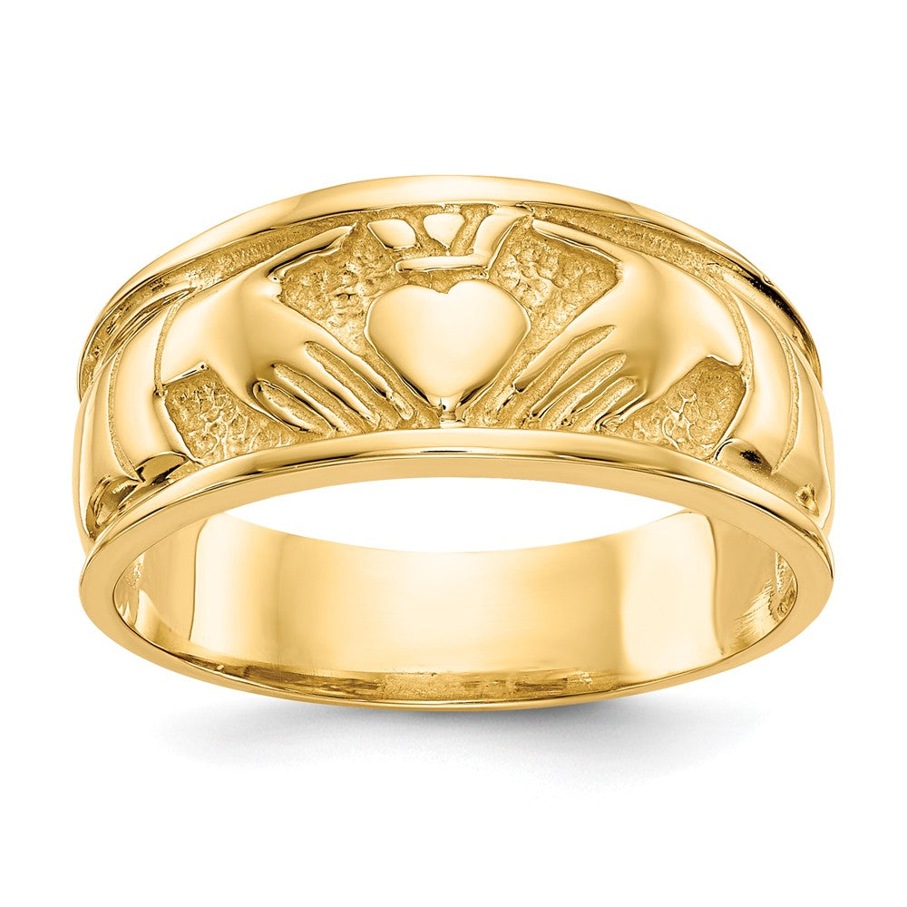 Solid;Casted;Polished;14k Yellow gold