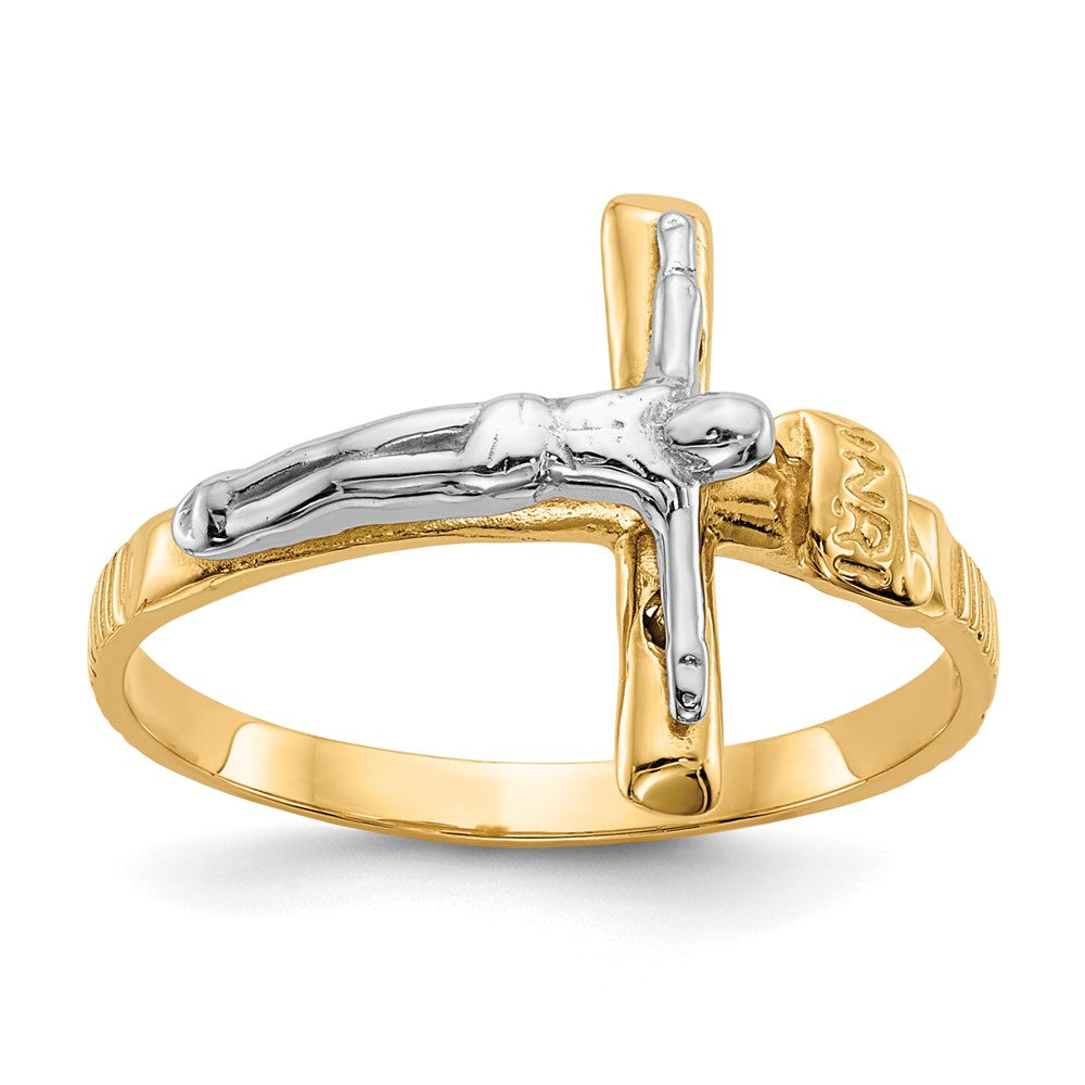 Polished;14K Two-tone;Textured