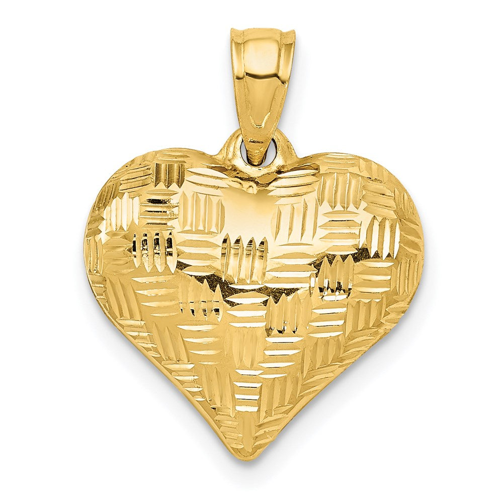 Polished;3-D;14k Yellow gold;Hollow;Textured;Patterned
