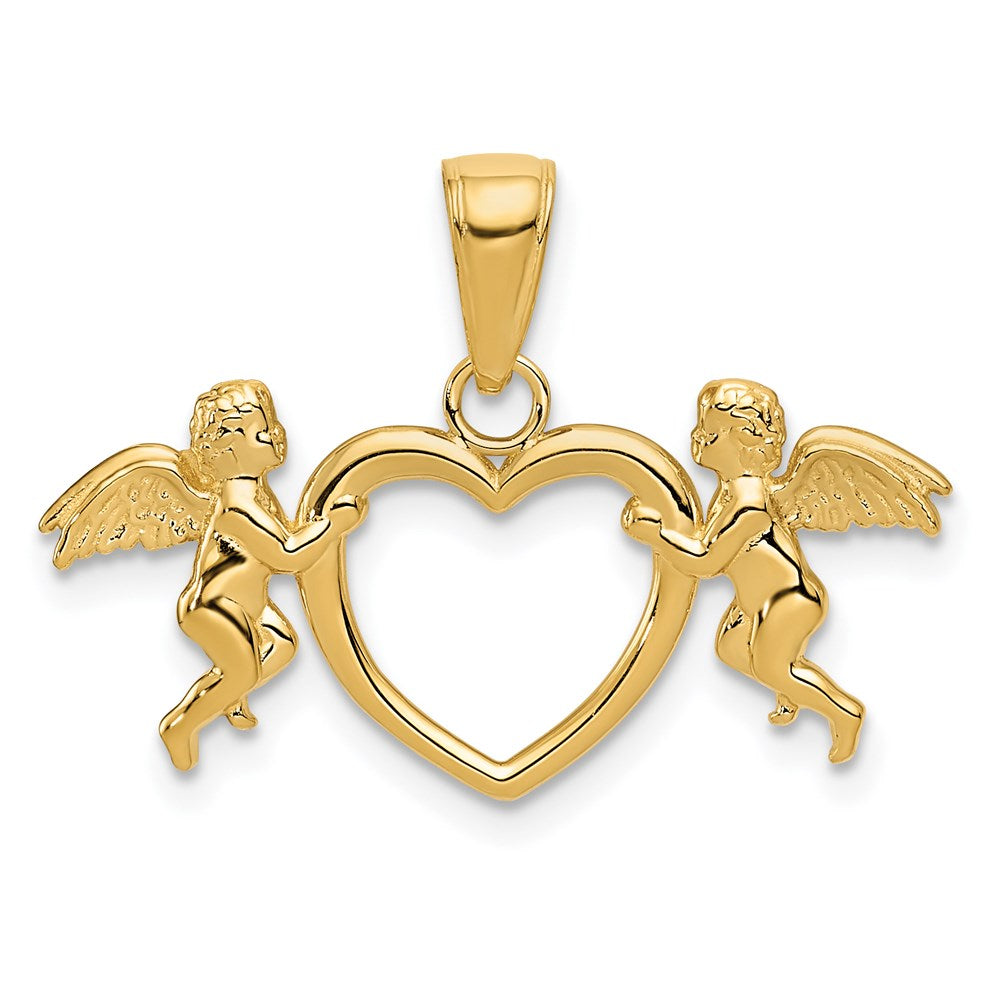 Polished;14k Yellow gold;Open back