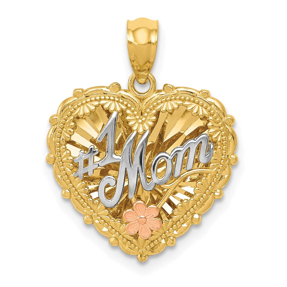 Diamond-cut;Polished;14K Tri-color;Reversible;Textured;Textured back;Domed