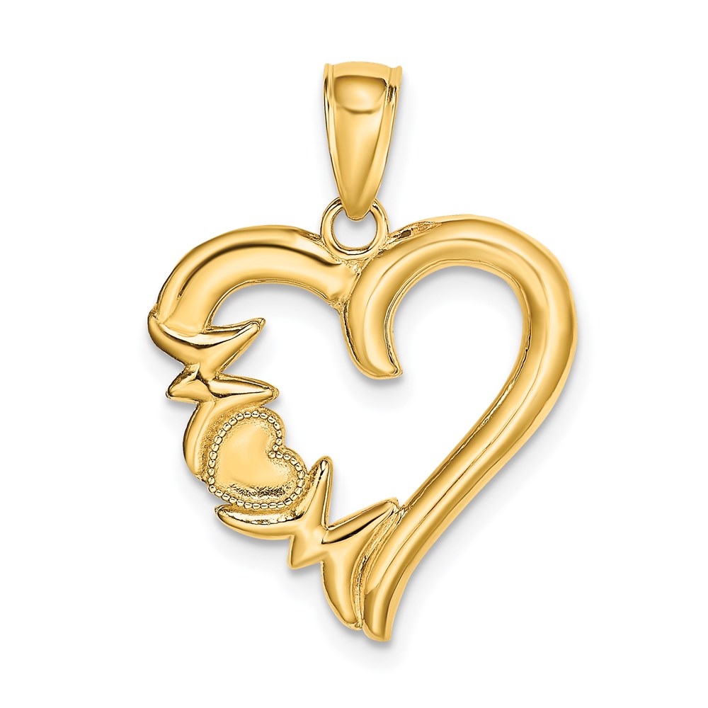 Polished;14k Yellow gold;Open back