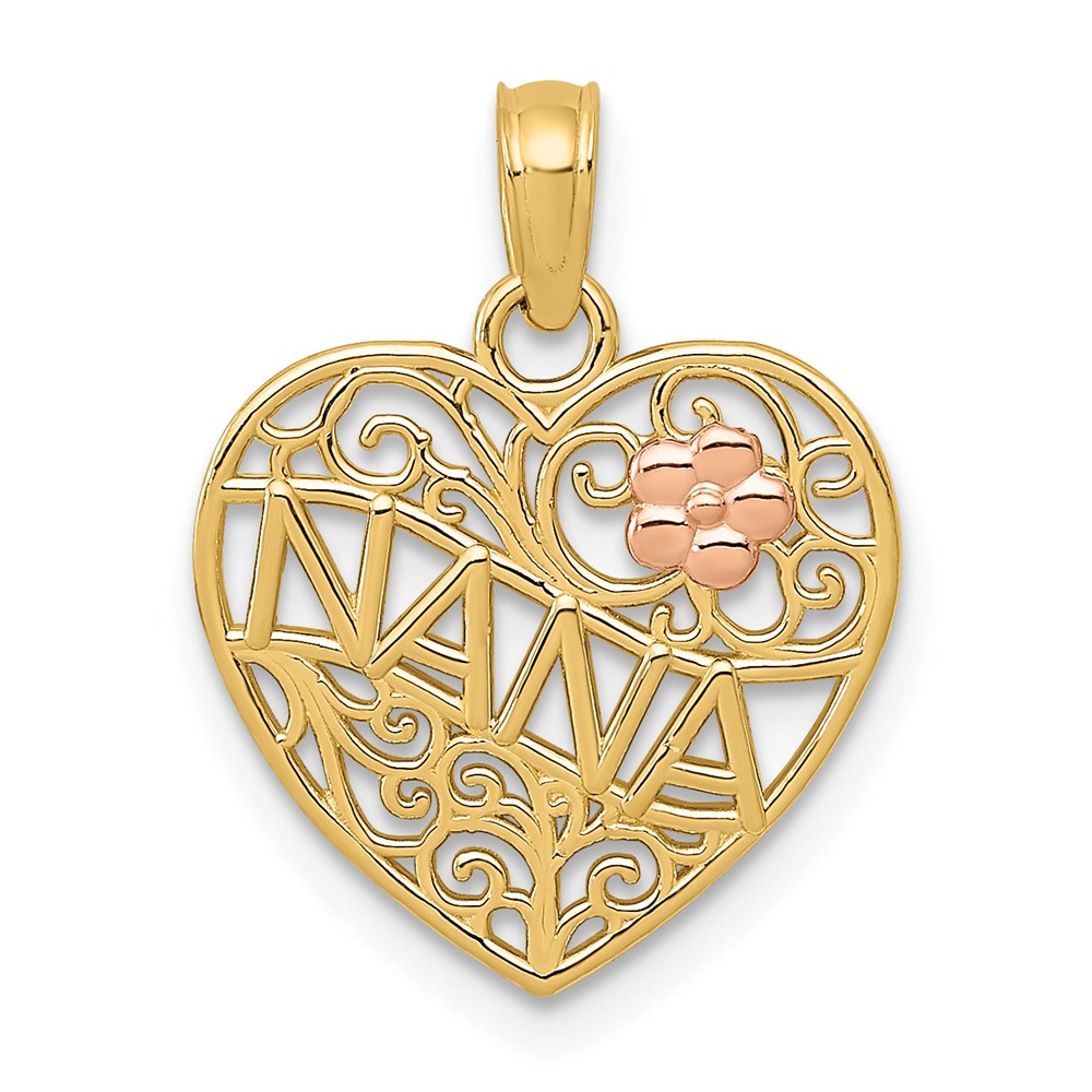 Polished;14K Two-tone