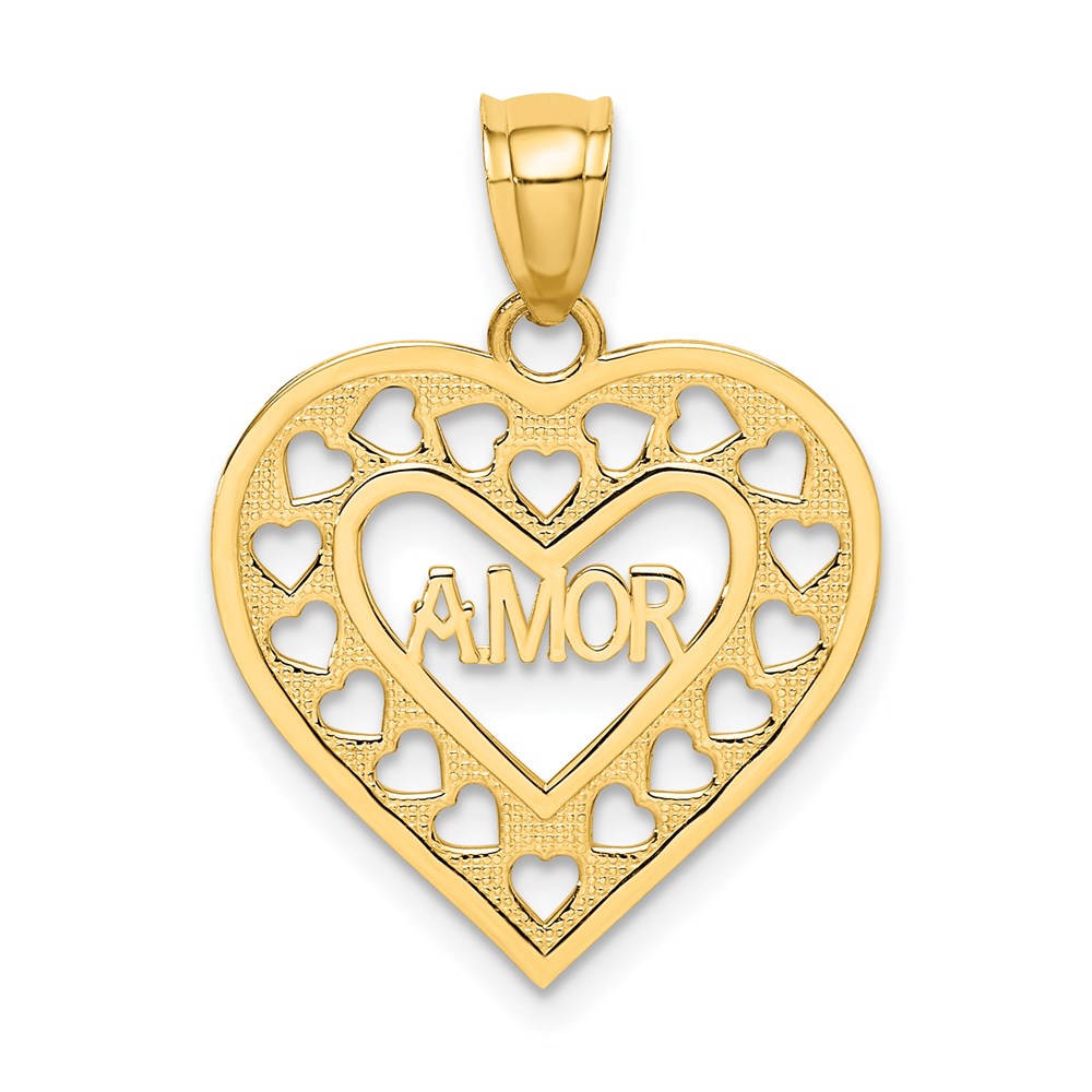 Polished;14k Yellow gold;Textured;Textured back