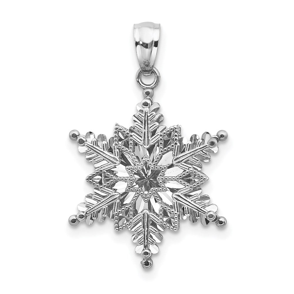 Polished;14K White gold;Textured;Open