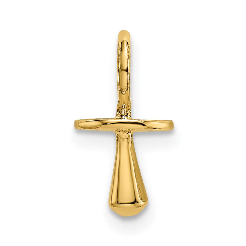 Polished;3-D;14k Yellow gold