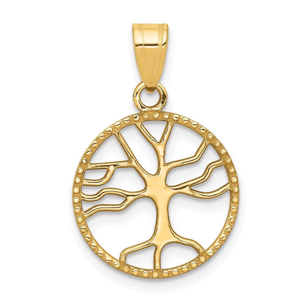 Polished;14k Yellow gold;Textured;Cut-out