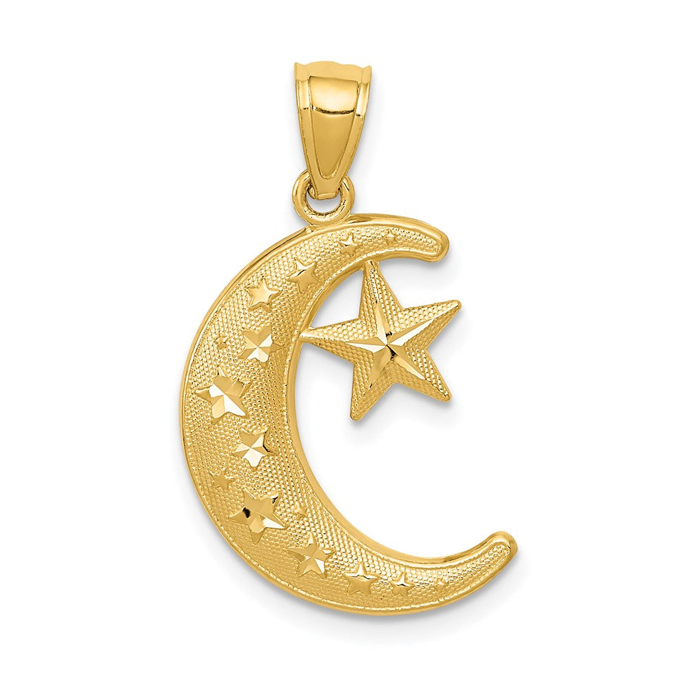Polished;14k Yellow gold;Textured