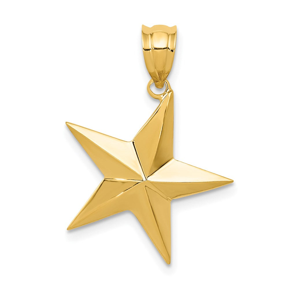 Solid;Polished;14k Yellow gold;Textured back