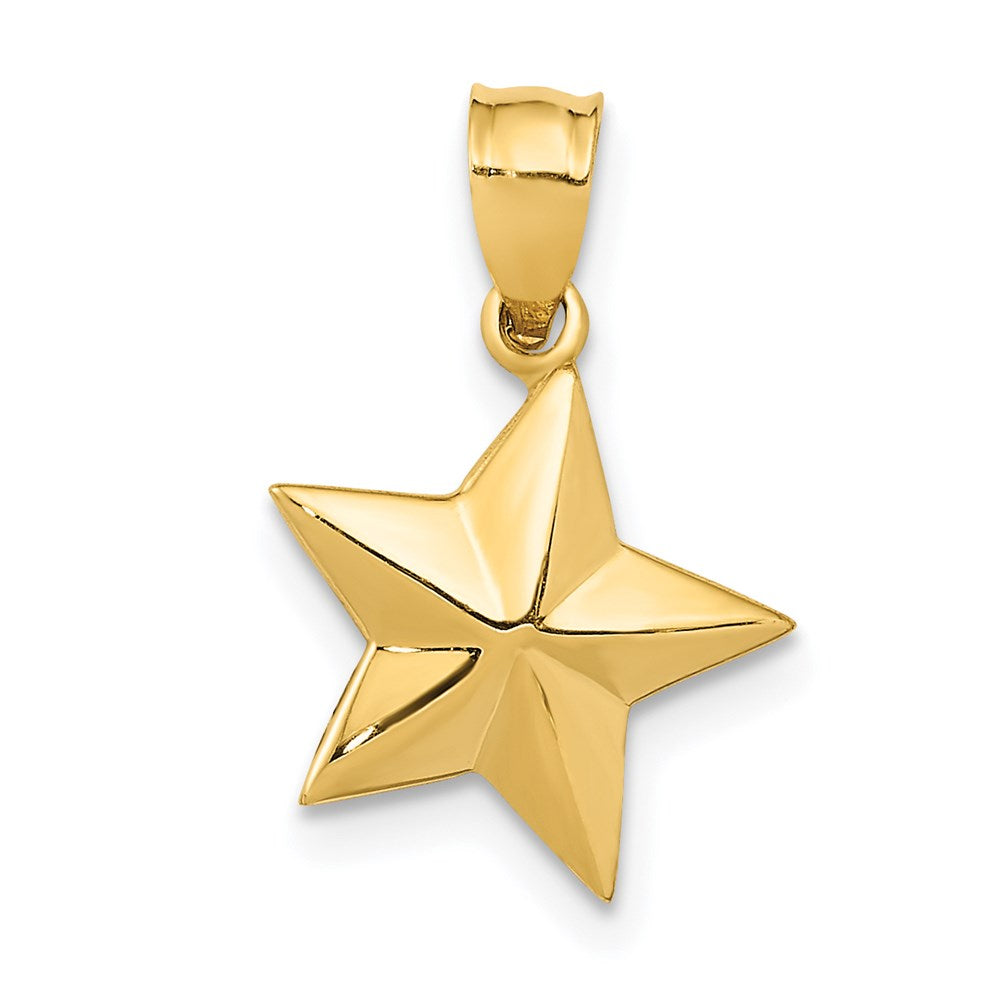 Polished;14k Yellow gold;Concave