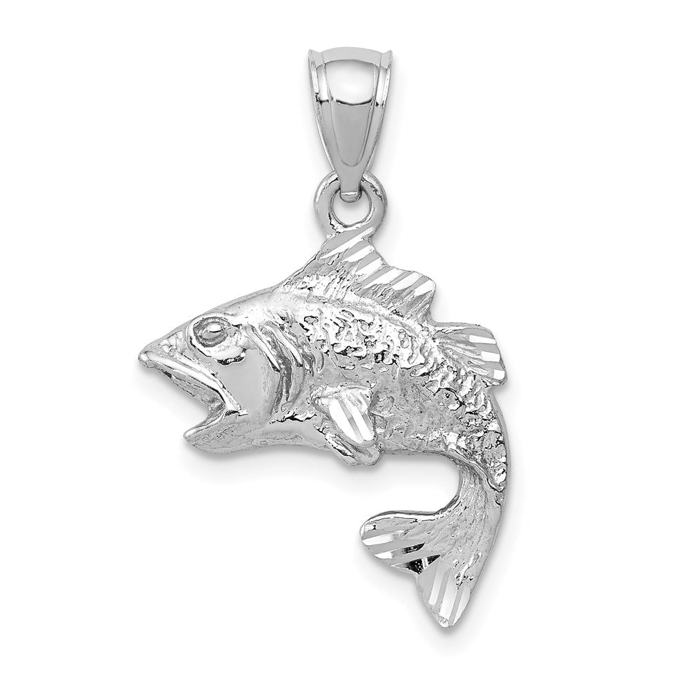 Polished;14K White gold;Open back;Textured