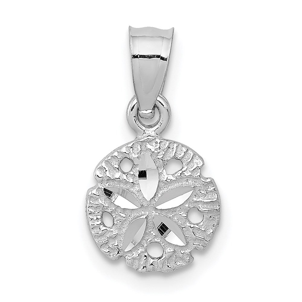 Polished;14K White gold;Textured