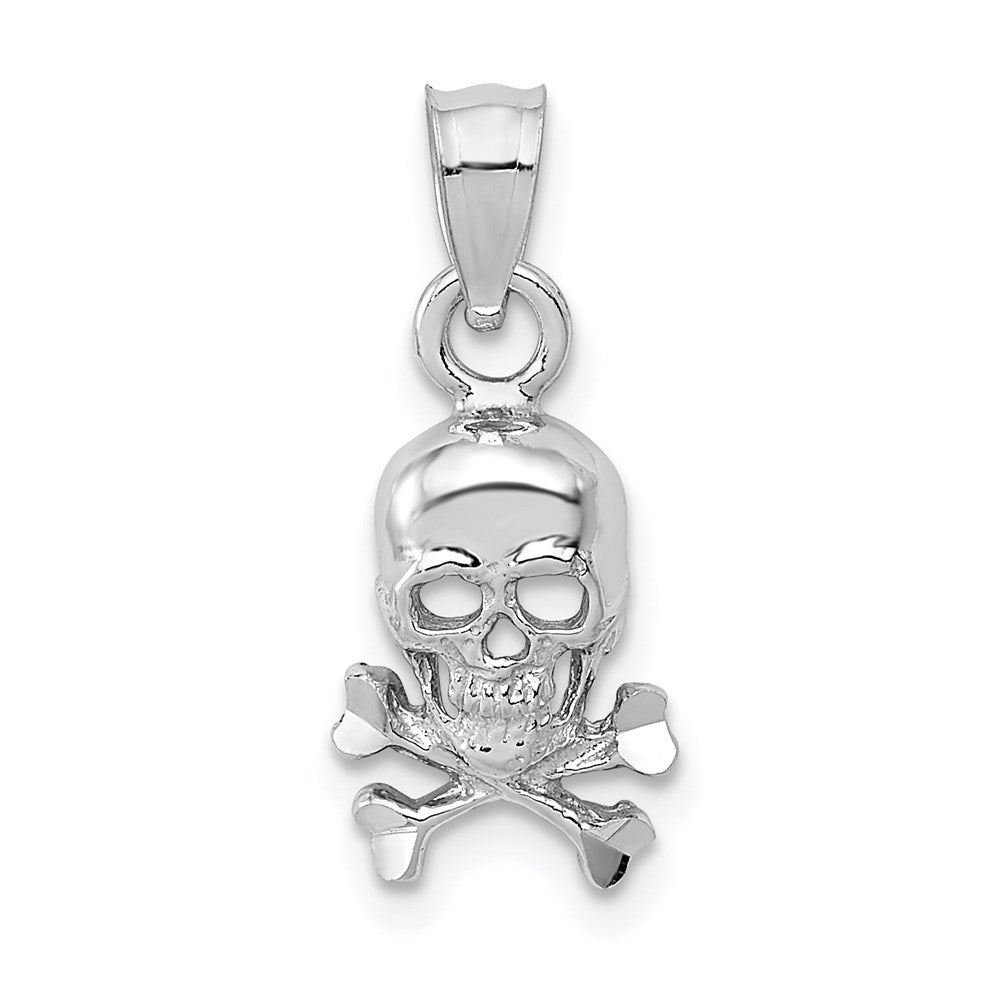 Polished;14K White gold;Open back