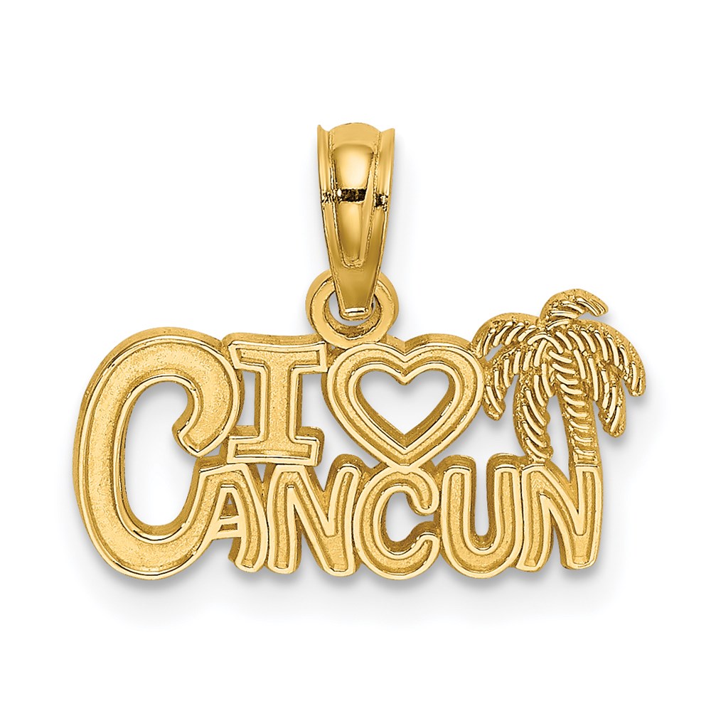 Polished;14k Yellow gold;Cut-out