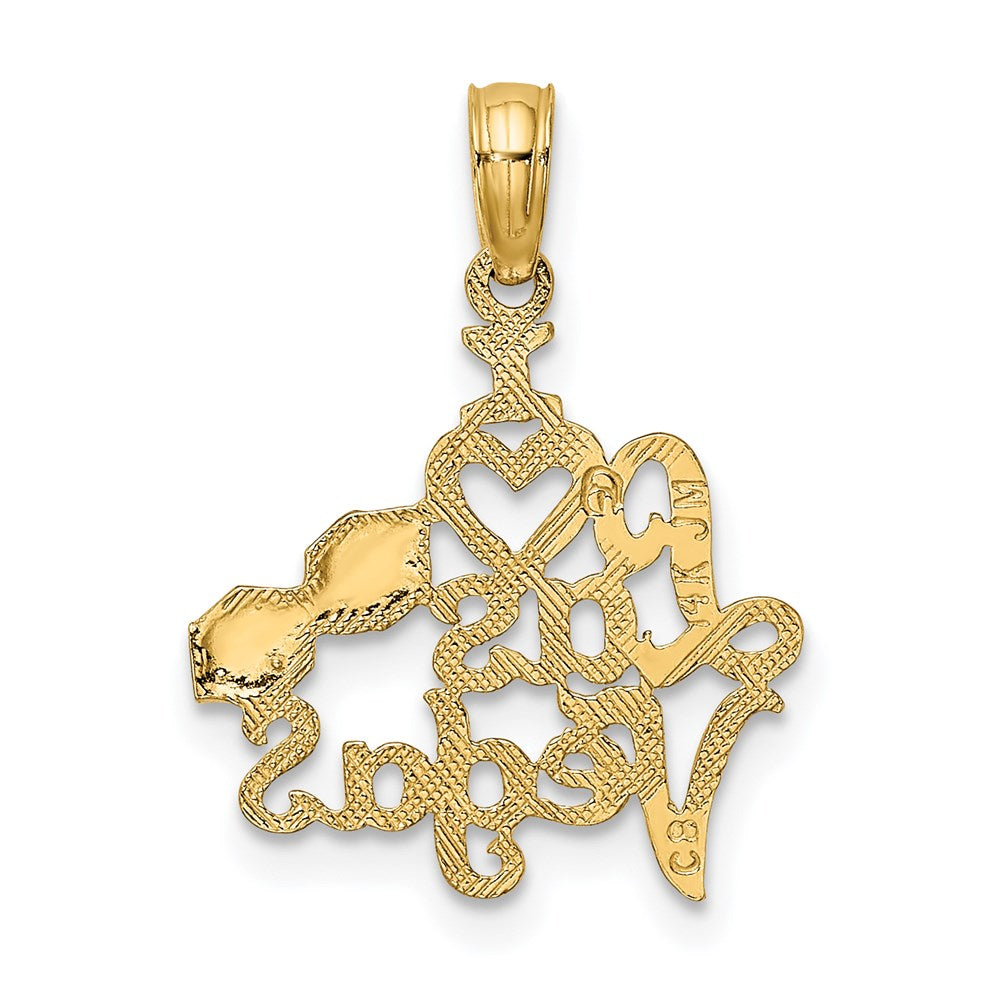 14K I HEART LAS VEGAS  with Dice Charm