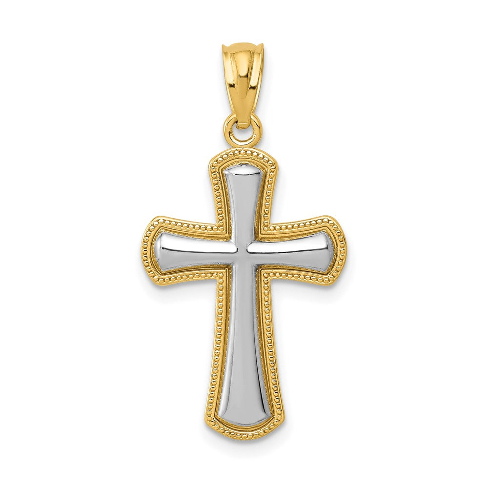 Solid;Polished;Textured;Rhodium-plated
