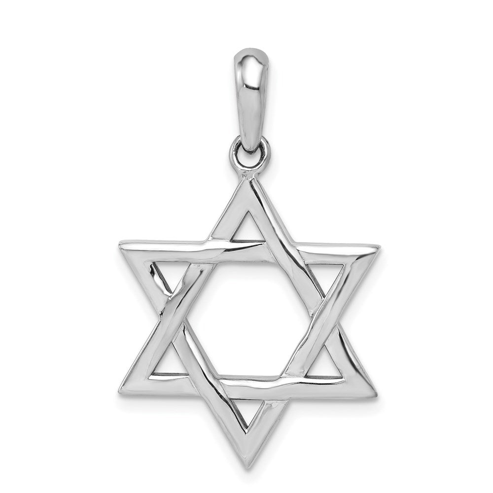 Solid;Polished;14K White gold